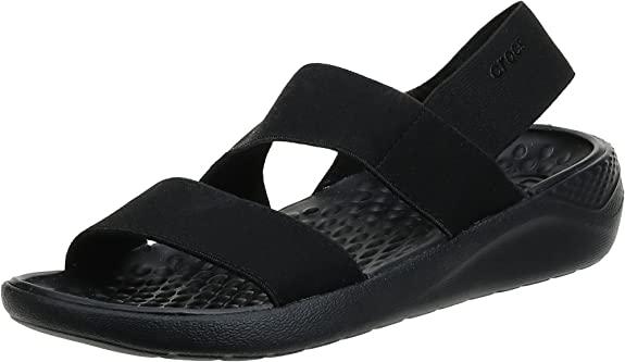 Сандалии Crocs LiteRide Stretch р. W7/EUR 37-38 Black/Black (10858931) - фото 2