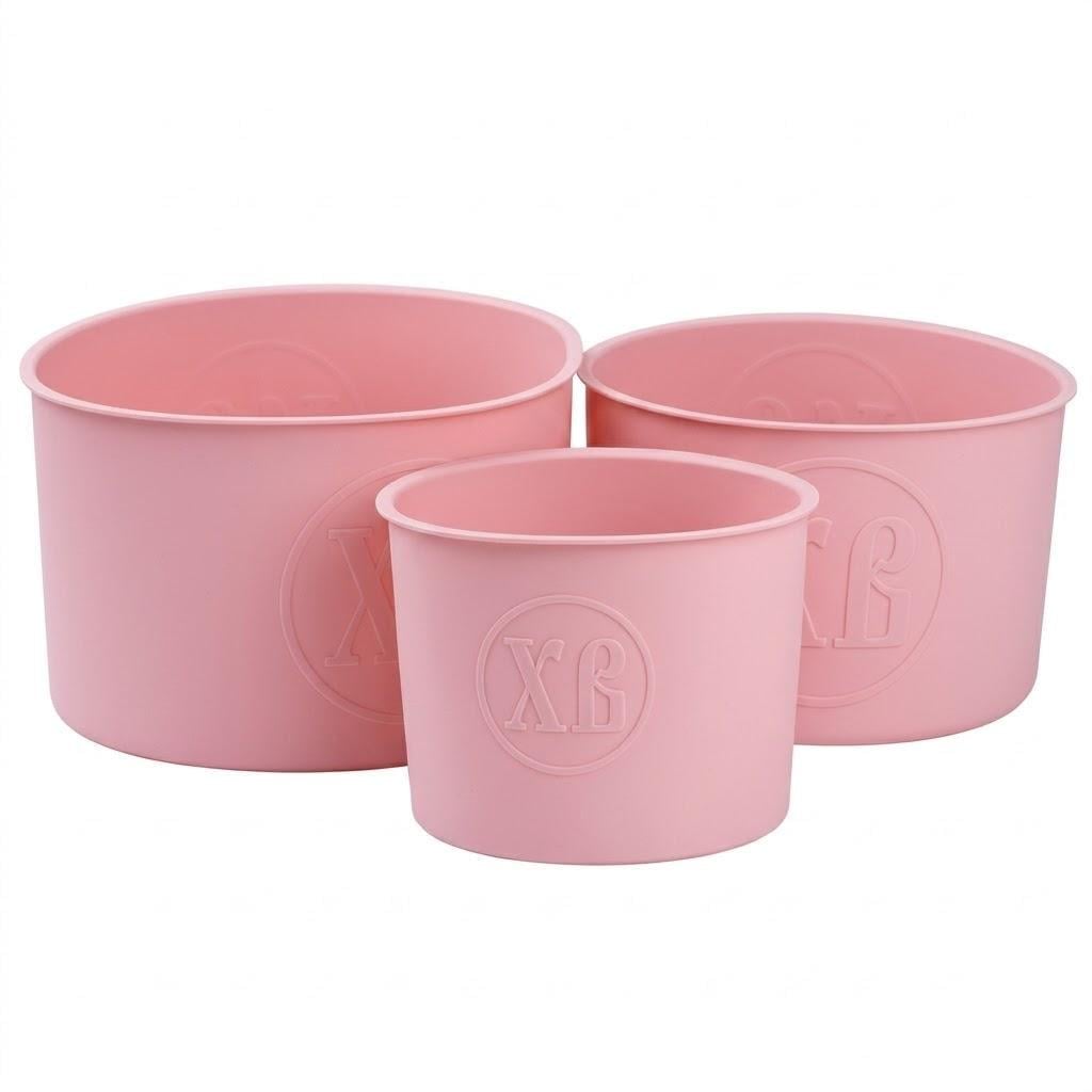 Набір форм для пасок силіконові 3 шт. 10/12/14 см Pink (32992663)