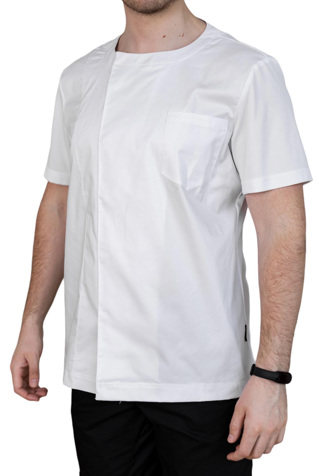 Китель поварской мужской Luxform Бостон короткий рукав р. 44 Белый (5044) - фото 3 Китель поварской мужской Luxform Бостон короткий рукав р. 44 Белый (5044) - фото 3