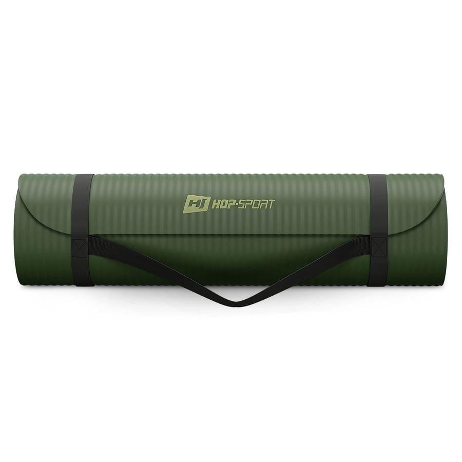Коврик для йоги Hop-Sport HS-NB010GM NBR 1 см Темный Хаки (5164) - фото 8 Коврик для йоги Hop-Sport HS-NB010GM NBR 1 см Темный Хаки (5164) - фото 8