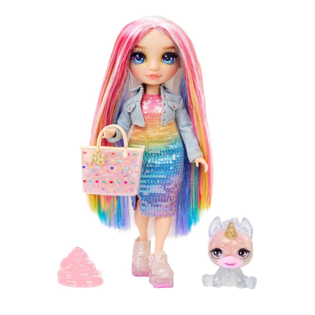 Лялька Rainbow High Амаямерехтлива з домашнім улюбленцем і рожевим слімом Amaya/Rainbow with Slime Kit & PetRuby/ MGA