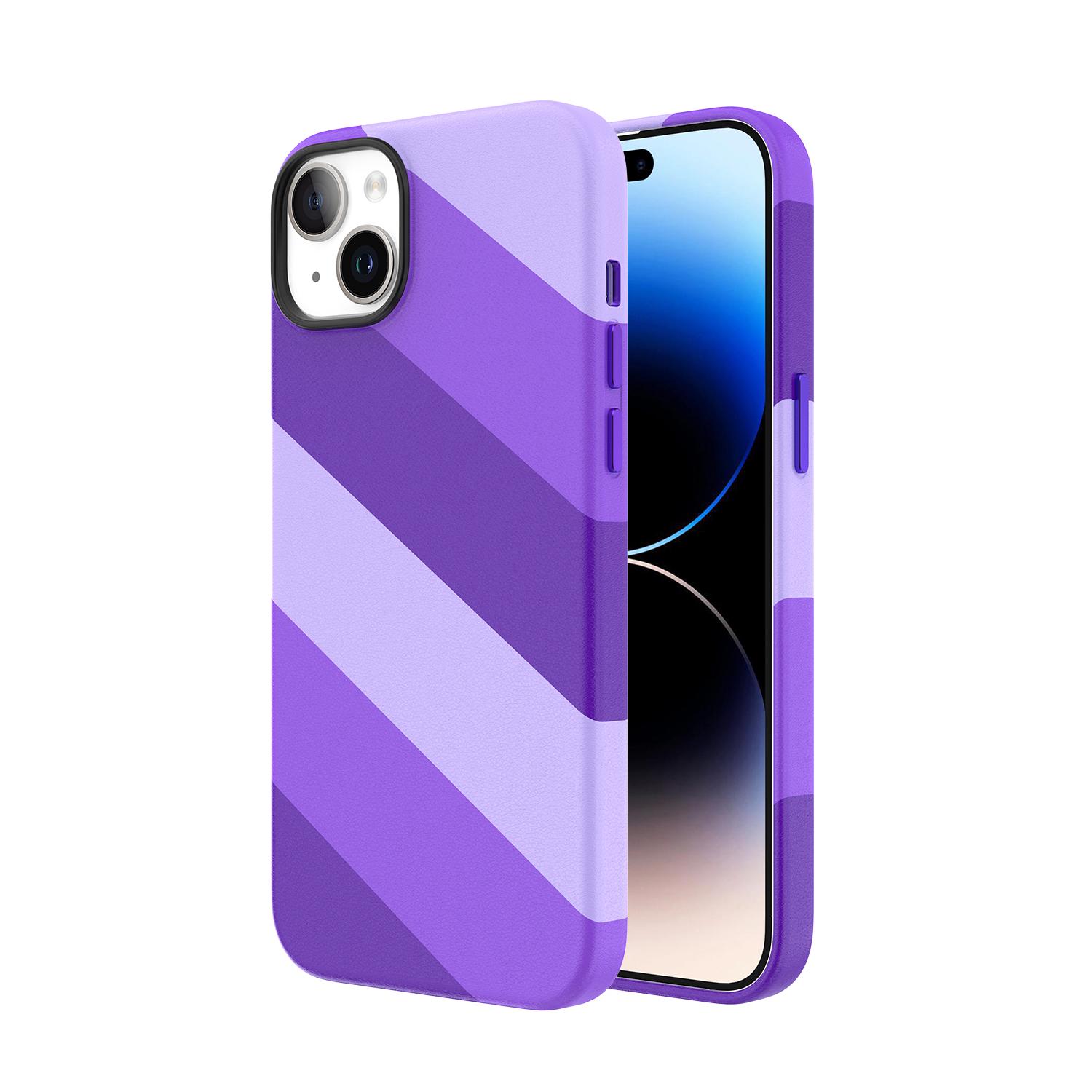 Кольоровий чохол для iPhone 15 Plus із магнітом MagSafe VOKAMO Purple - фото 1