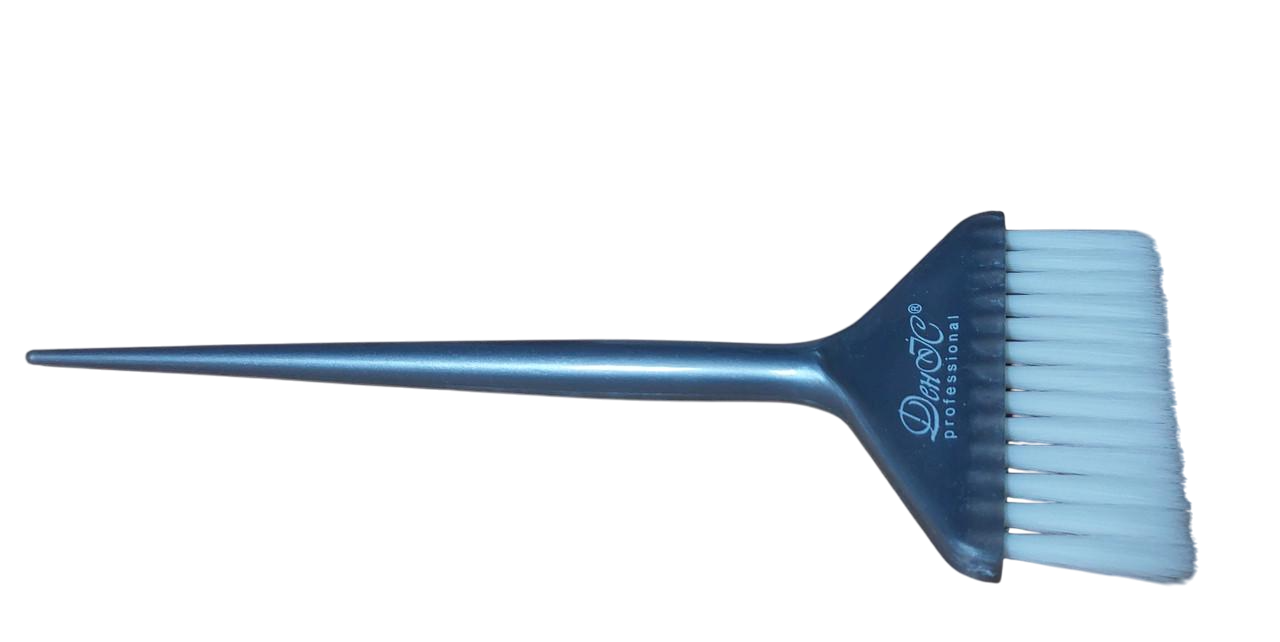 Кисточка для окрашивания волос ДенІС professional моноволокно широкая с белой щетиной Серый (1453071259)