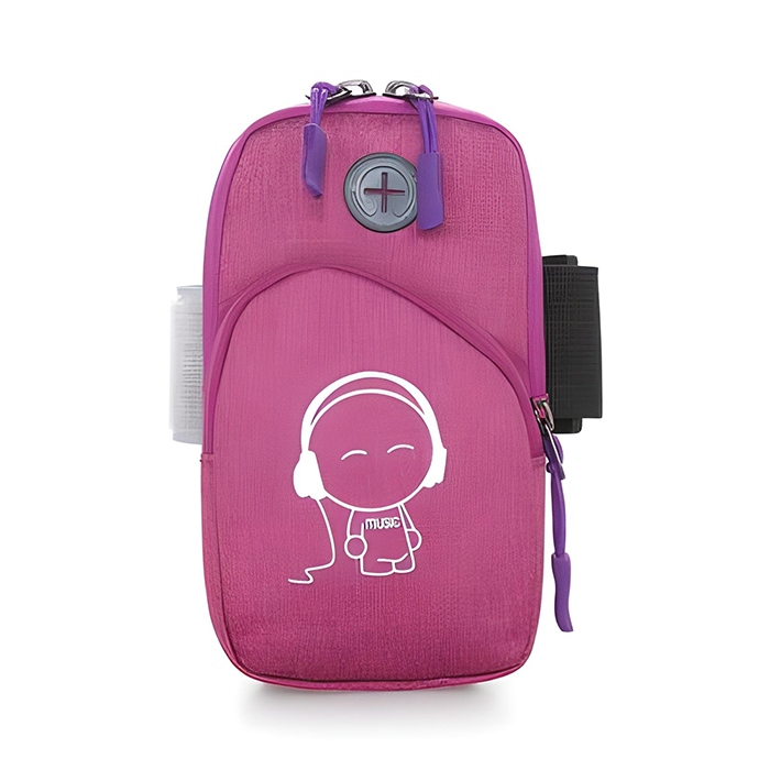 Сумка для бега Music 18х10х4 см Розовый (800.09)