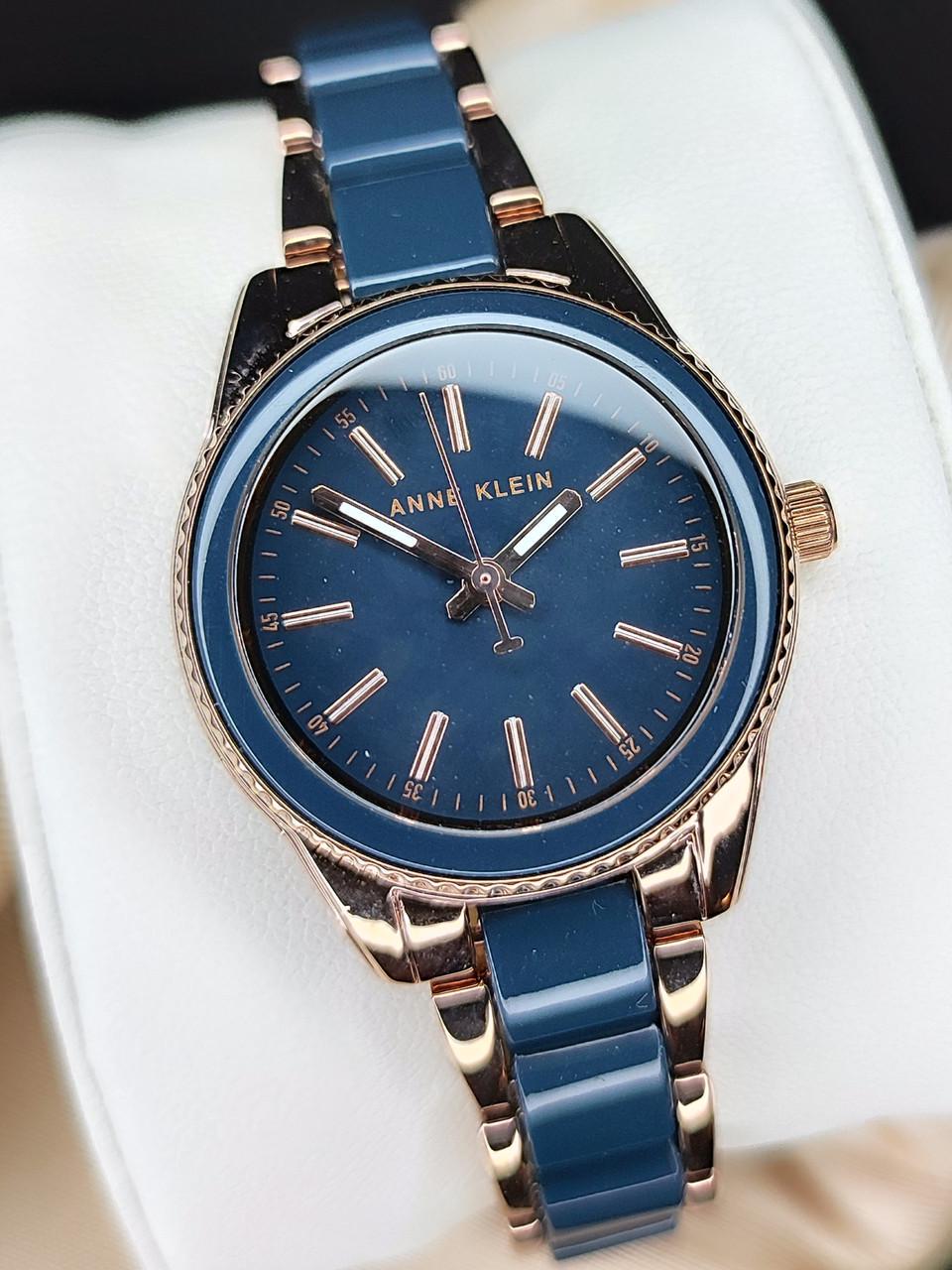 Наручные часы женские Anne Klein AK/3212NVRG Синий/Розовое золото
