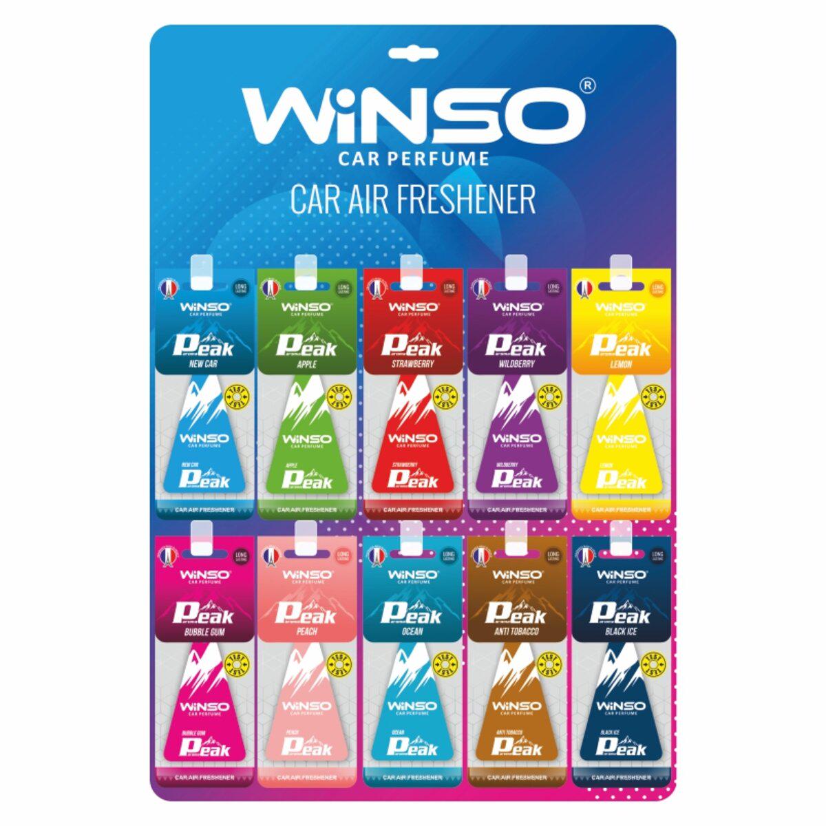 Ароматизаторы для авто WINSO Peak Mix 50 шт. (500094)