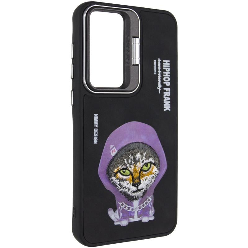 Противоударный TPU+PC чехол Friends для Xiaomi Redmi Note 13 4G  Black Cat