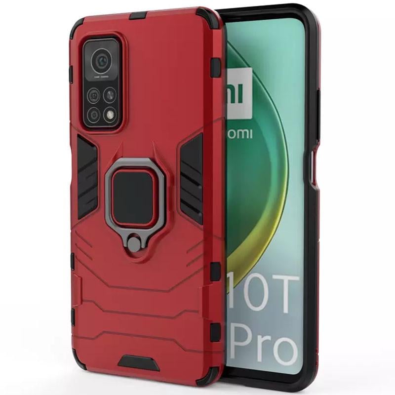 Протиударний Чохол Epik для Xiaomi Mi 10T / Mi 10T Pro Transformer Ring for Magnet Червоний/Dante Red