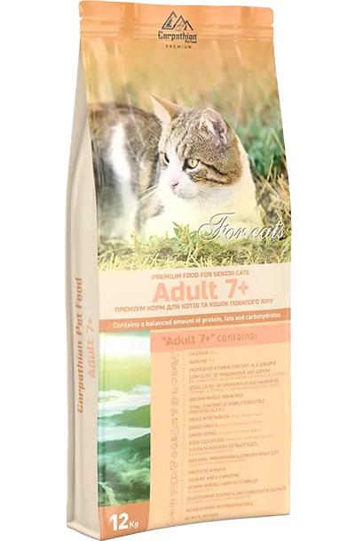 Корм для кошек сухой Carpathian и пожилых кошек 7+ 12 кг (37202609) Корм для кошек сухой Carpathian и пожилых кошек 7+ 12 кг (37202609)