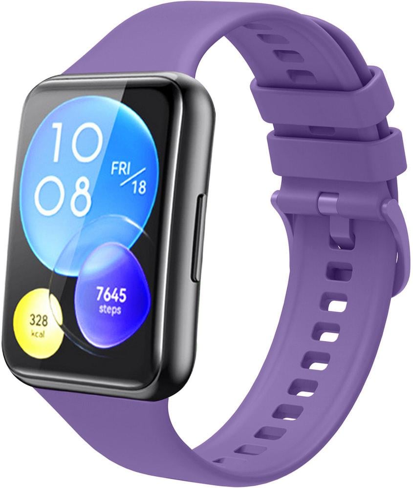 Ремешок Jsota для Huawei Watch Fit 2 силиконовый Lilac (28081-3B)