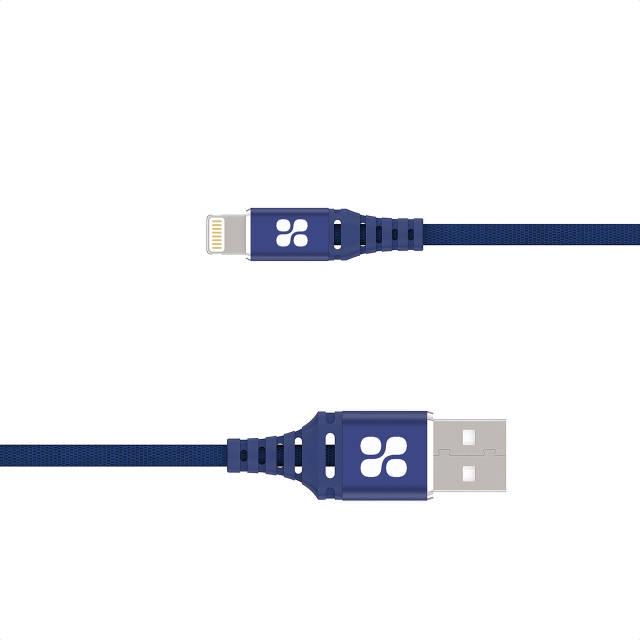 Кабель Promate NerveLink-i2 USB/Lightning MFI 2.4А 2 м Blue