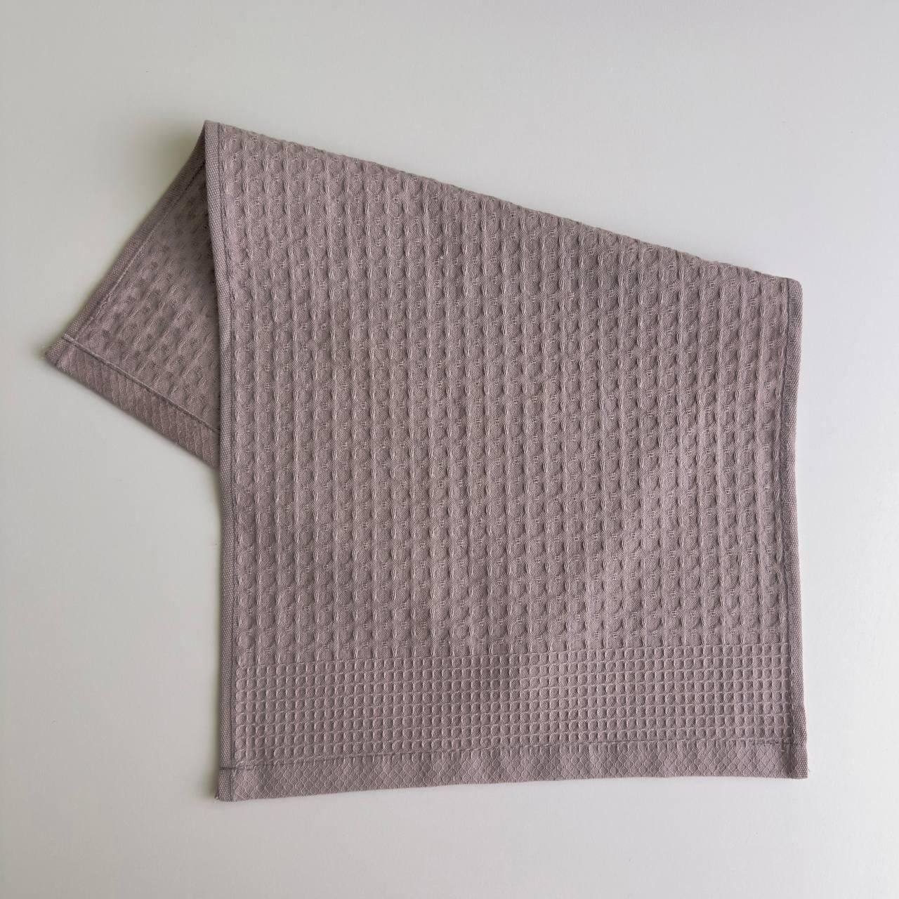 Полотенце вафельное для кухни YouStar 220 г/м2 30х50 см Пепельный (220-50-ashy)