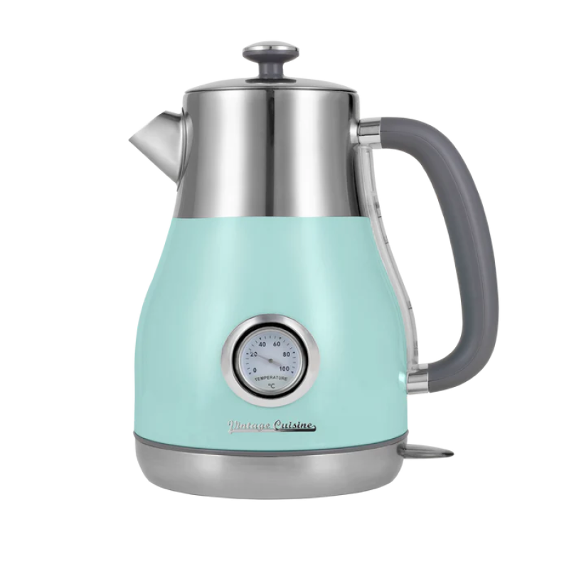 Електрочайник Vintage Cuisine у ретро стилі 2200W 1,6 л М'ятний Електрочайник Vintage Cuisine у ретро стилі 2200W 1,6 л М'ятний