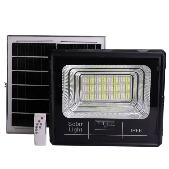 Прожектор светодиодный уличный 418 LED 500 Вт с солнечной панелью (HP-5-77)