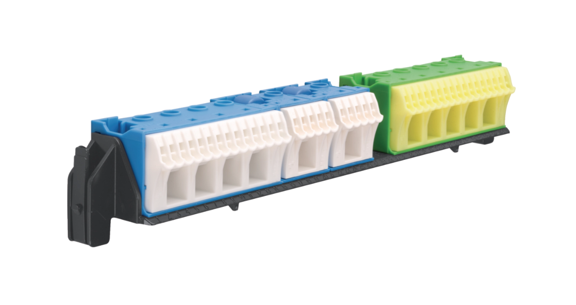 Держатель с клеммами Hager VZ464 PE/N 21xN+20xPE/5xN+6xPE (000013830)
