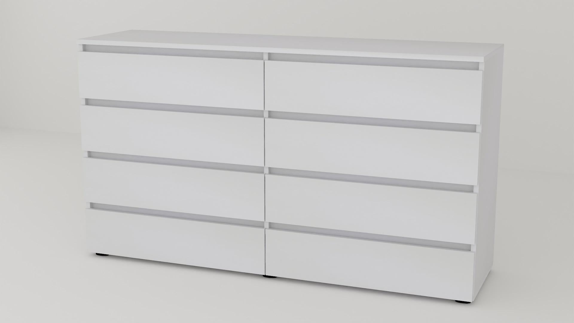 Комод Алекса СН-44/50 160х50х90 см Белый