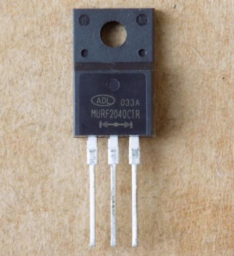 Диод MURF2040CTR для MUR2040FCA/TO220F-3pin общий анод (50659)