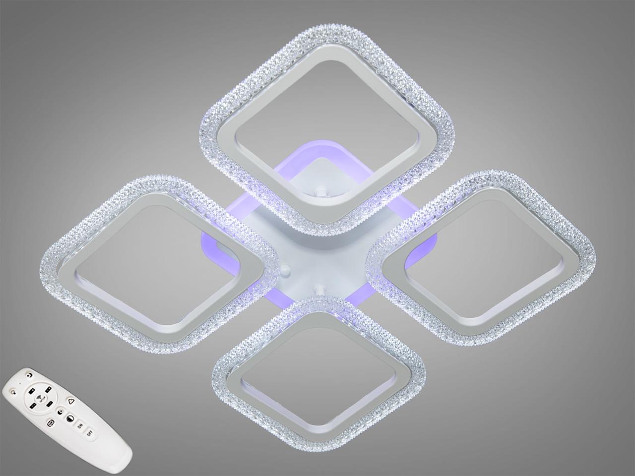 Люстра потолочная с диммером LED 52W 2406/4BK 3col dim (2437588205)