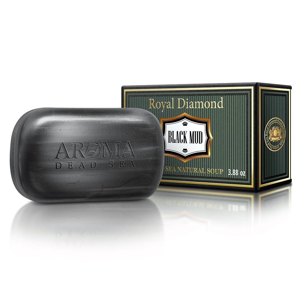 Мило натуральне чорне грязьове Aroma Dead Sea 110 г (2519568525)