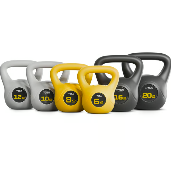 Гиря вінілова TREX Sport TX-016CKB 16 кг Чорний (4613) - фото 6 Гиря вінілова TREX Sport TX-016CKB 16 кг Чорний (4613) - фото 6