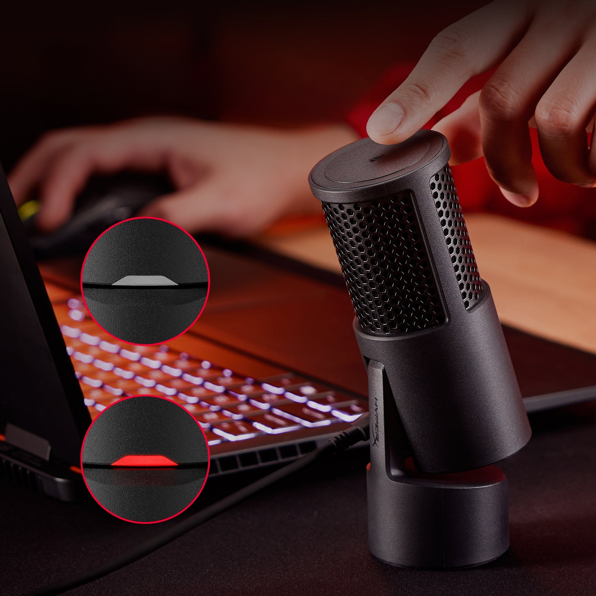 Мікрофон конденсаторний геймерський з підставкою HyperX SoloCast 2 для ПК з USB кабелем 2 м Чорний (AR0A0AA) - фото 5