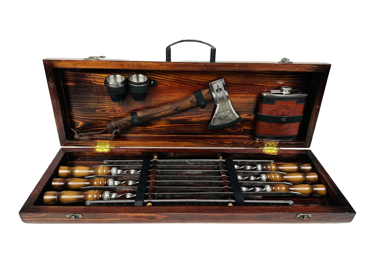 Набор шампуров в кейсе Казак 6 шт. (21-10-KS-7910)