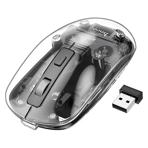 Мышь беспроводная Hoco GM29 Mysterious Dual-Mode Silent Wireless Mouse Black