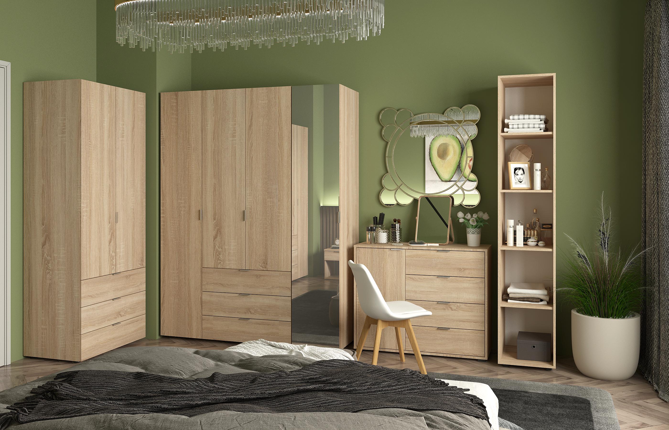 Шкаф распашной для одежды Doros Гелар 155х49,5х203,4 см Дуб сонома (26815683) - фото 3 Шкаф распашной для одежды Doros Гелар 155х49,5х203,4 см Дуб сонома (26815683) - фото 3