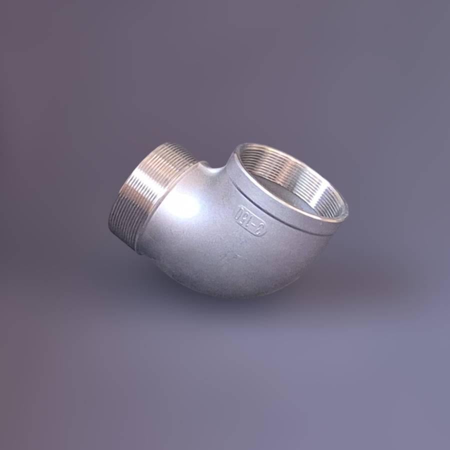 Відвід різьбовий DN80 ВН/ЗР BSPP н/ж сталь AISI304 90° Class 150 3" (29203143) - фото 2 Відвід різьбовий DN80 ВН/ЗР BSPP н/ж сталь AISI304 90° Class 150 3" (29203143) - фото 2