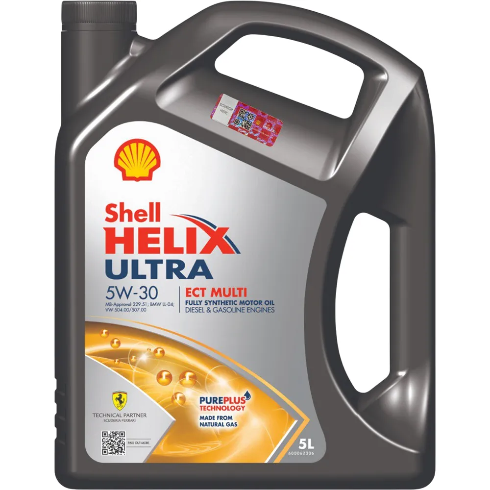Моторне мастило SHELL Helix Ultra ECT Multi 5W-30 5 л