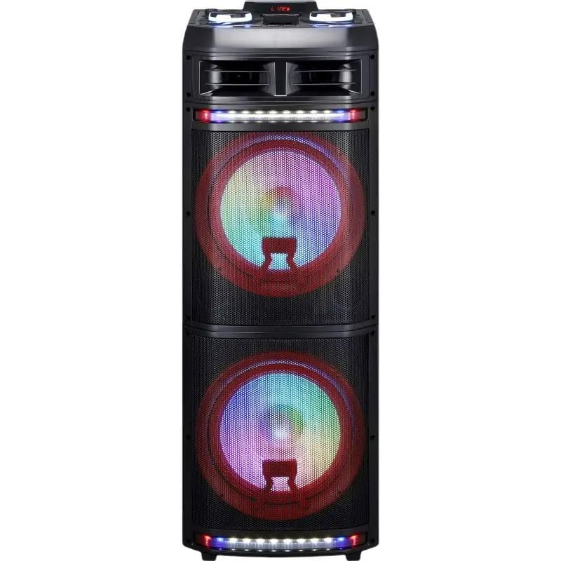 Портативная акустическая система HS-TD1298 RGB 2 микрофона 2х12" 80 W (dec66573) - фото 6