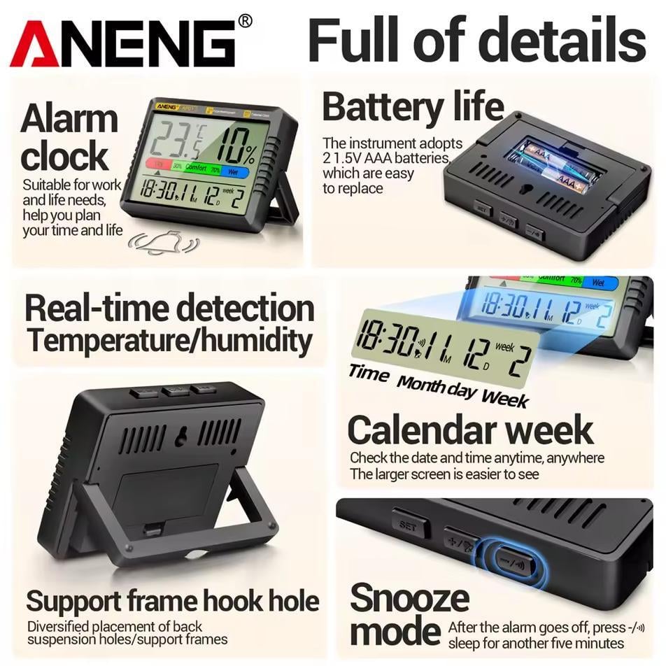 Термогигрометр ANENG AP01 - фото 3