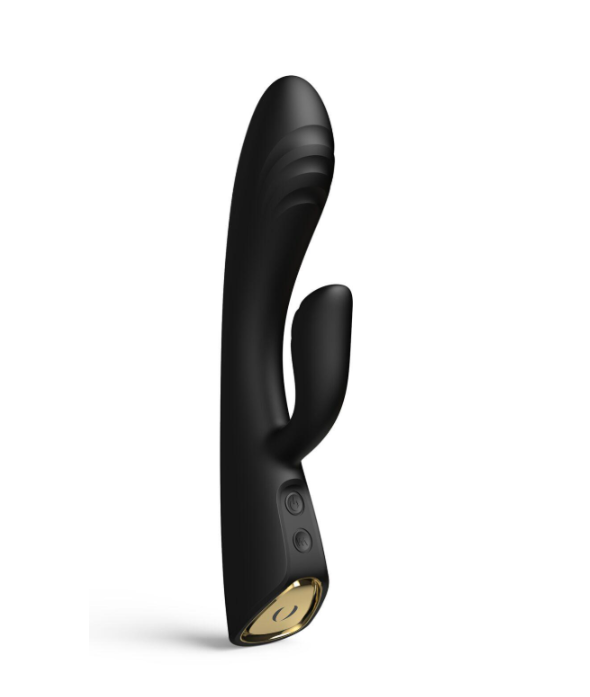Вибратор-кролик с подогревом Dorcel FLEXI RABBIT гибкий ствол BLACK, (30279528)