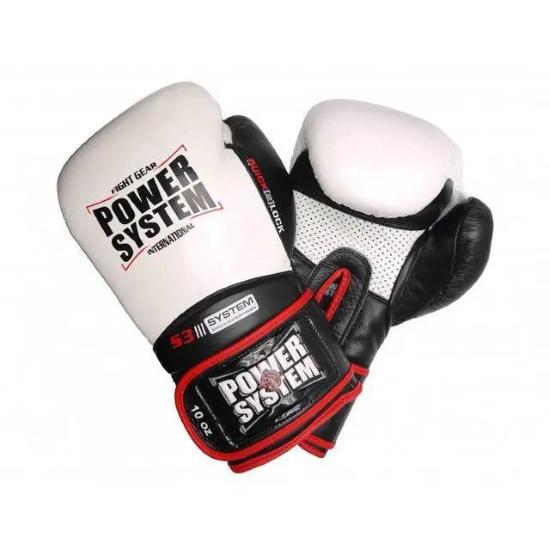 Боксерские перчатки PowerSystem PS 5004 Impact 12 унций White (PS_5004_12_White_Black_bes312) - фото 4