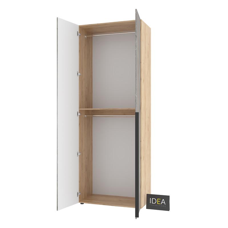 Шафа для одягу Idea С-7.1 з двома штангами Дуб крафт/Юпітер (1814) - фото 4 Шафа для одягу Idea С-7.1 з двома штангами Дуб крафт/Юпітер (1814) - фото 4
