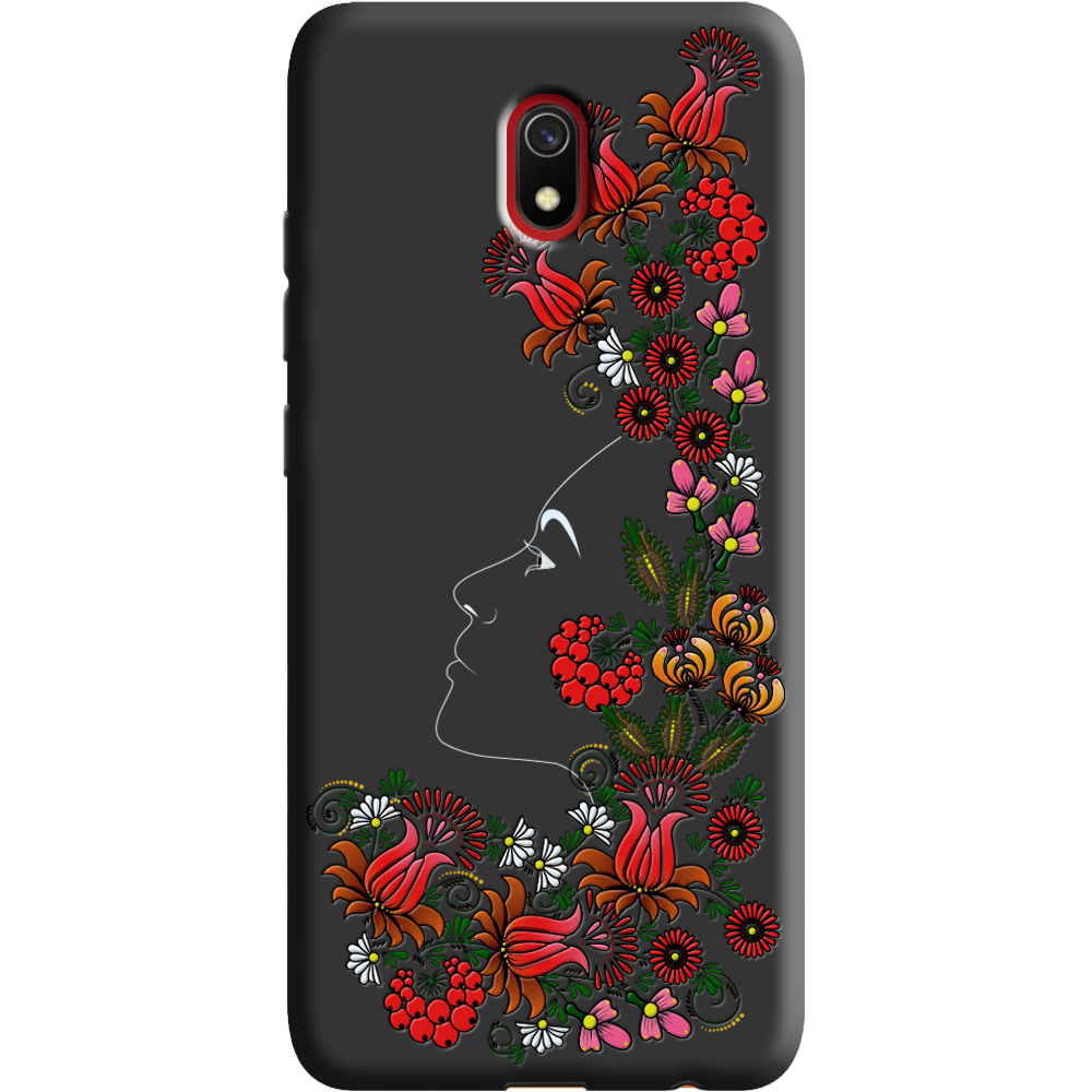 Чехол Boxface Xiaomi Redmi 8A 3D Ukrainian Muse Черный силикон (38341-bk64-38671)