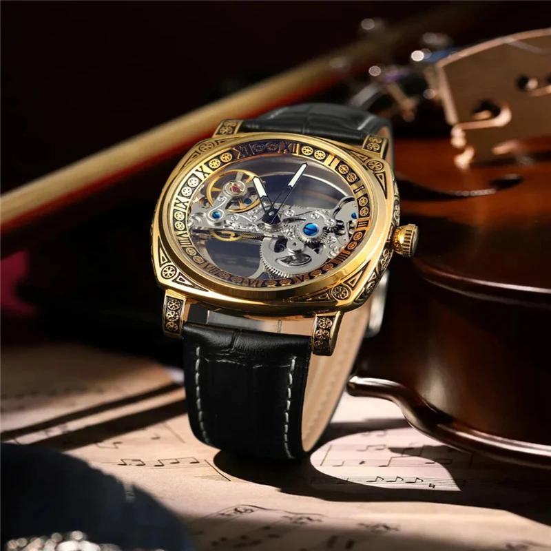 Наручний годинник Forsining 8263 Gold - фото 4