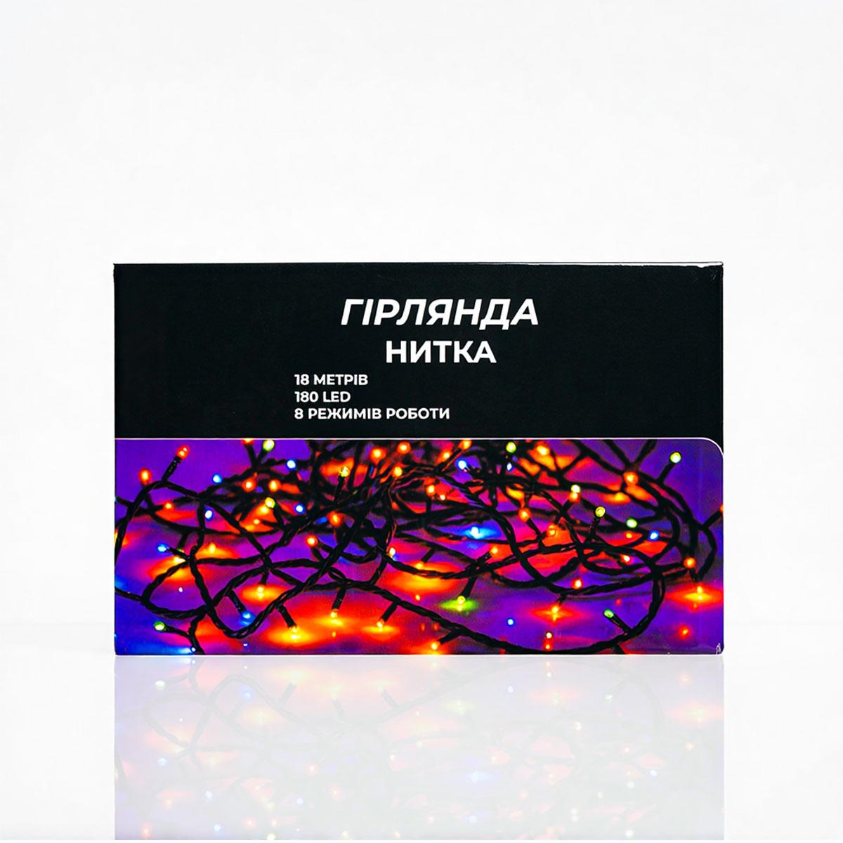 Гирлянда комнатная Нить W180LED18MBW 18 м 180 LED Черный/Холодный Белый (29912872) - фото 7 Гирлянда комнатная Нить W180LED18MBW 18 м 180 LED Черный/Холодный Белый (29912872) - фото 7