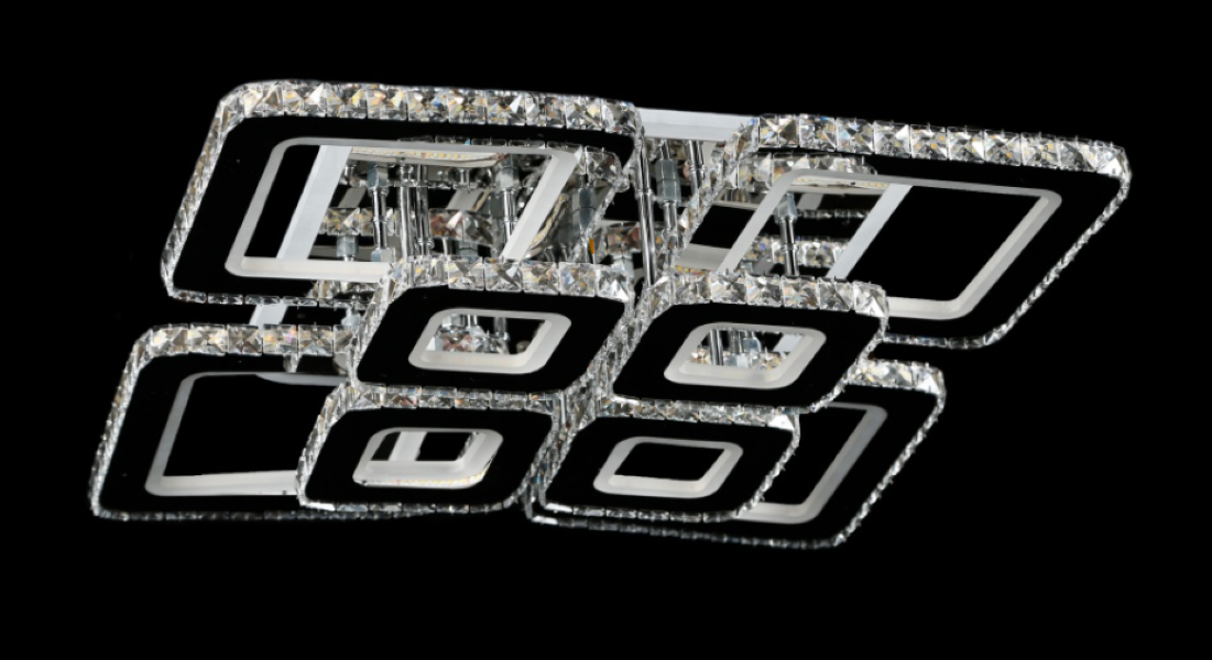 Світлодіодна люстра LA007/600/4/4 LED CH Білий/Хром (AN000047) Світлодіодна люстра LA007/600/4/4 LED CH Білий/Хром (AN000047)