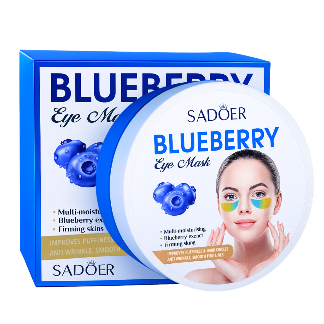 Патчі для шкіри навколо очей зволожувальні Sadoer Blueberry Moisturizing Eye Mask 60 шт. (13353414)