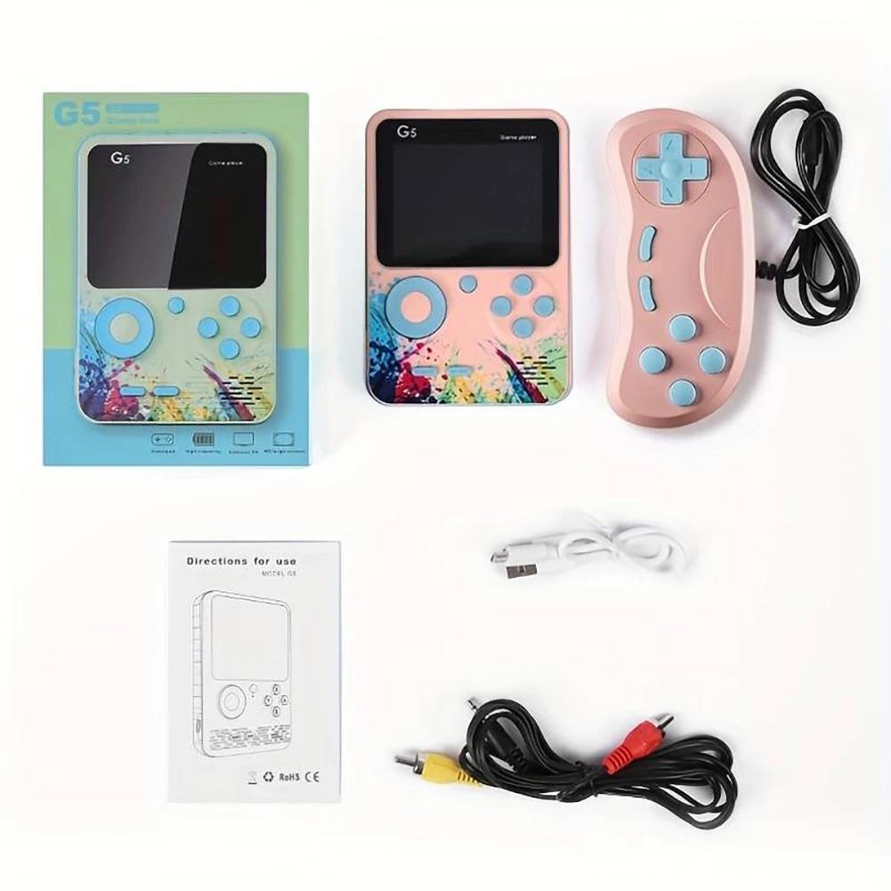 Приставка-консоль игровая Rias G5 Game Box 3" 500 игр с джойстиком Pink (3_04581) - фото 5