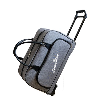 Дорожная сумка на колесах Серый (401-3)