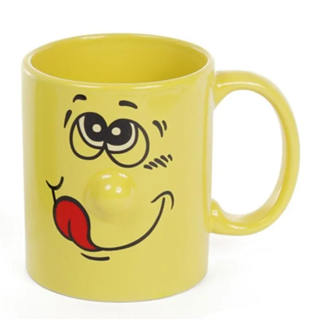 Чашка керамическая Flora Смайлик 0,34 л (31449)