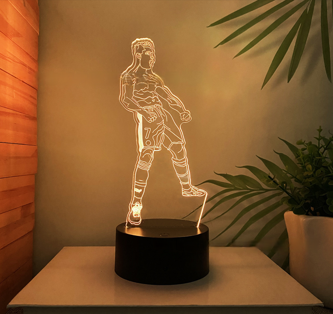 Светильник футбольный Cristiano Ronaldo Празднование гола с прессом (26972824)