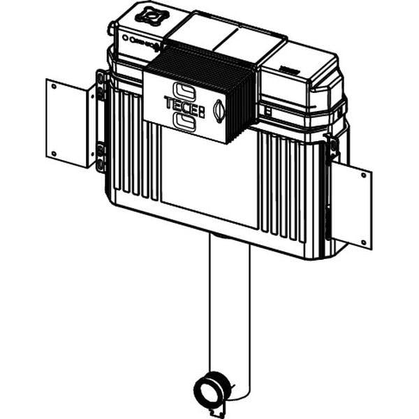 Бачок TECE Uni с монтажной пластиной 1060 мм (9041308) - фото 2