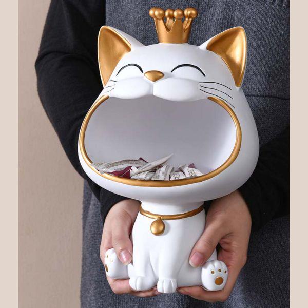 Статуэтка счастливый кот для удобного хранения мелочей (C01268) - фото 7 Статуэтка счастливый кот для удобного хранения мелочей (C01268) - фото 7