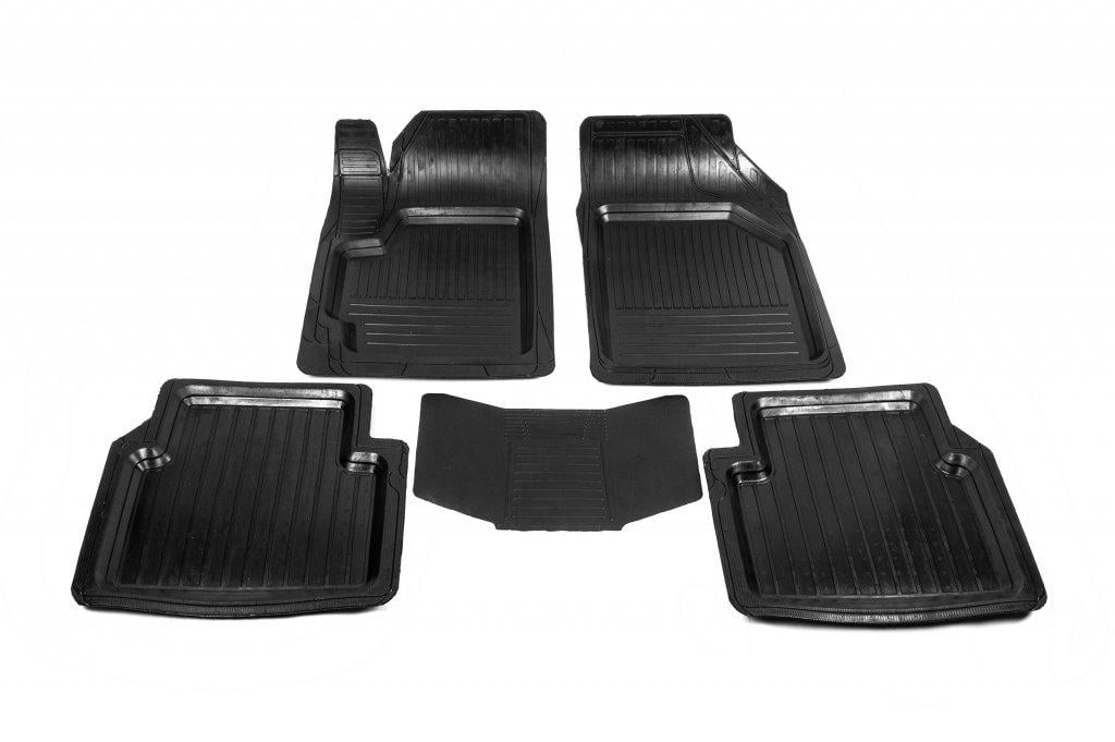 Автоковрики PolyteP Chevrolet Spark M200/M250 2005-2009 5 шт. Черный (1631711648)