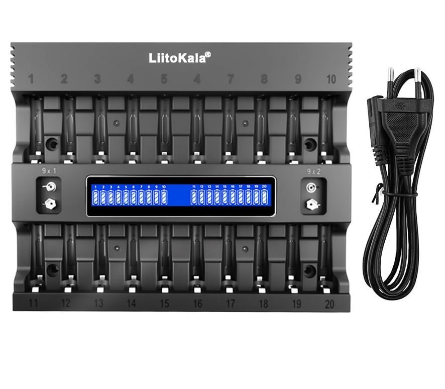 Заряджання на 20 акумуляторів LiitoKala Lii-ND20 AA AAA HR9V 1,2В/9В NiMH (2885669817)