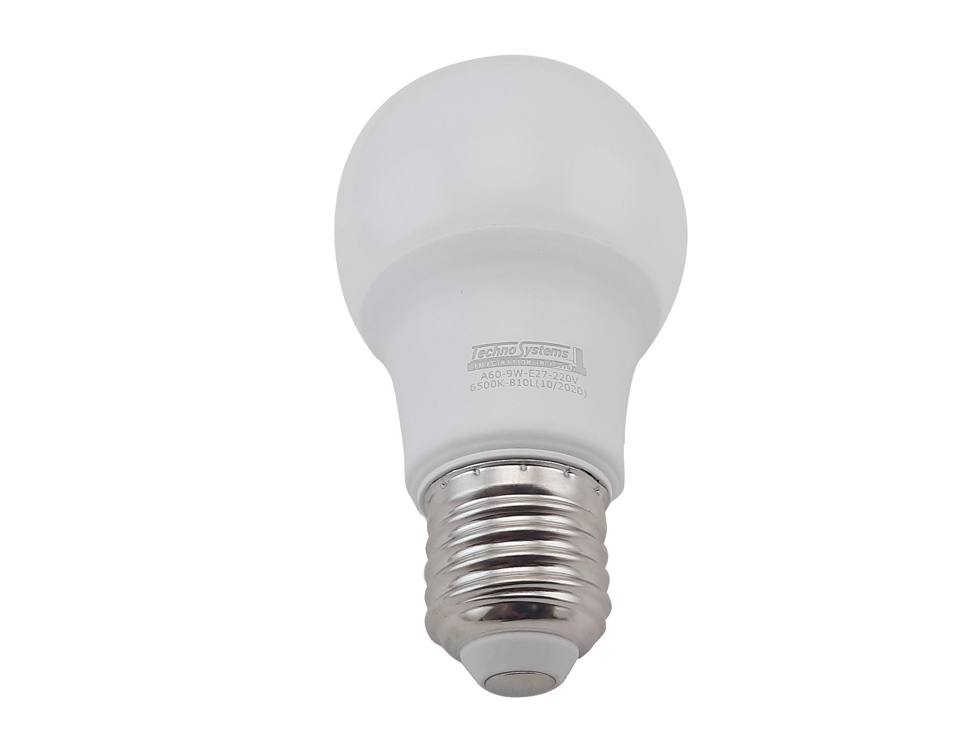 Лампа світлодіодна TechnoSystems Bulb A60 9Вт E27 6500K 810Лм ICCD (5000254) - фото 5