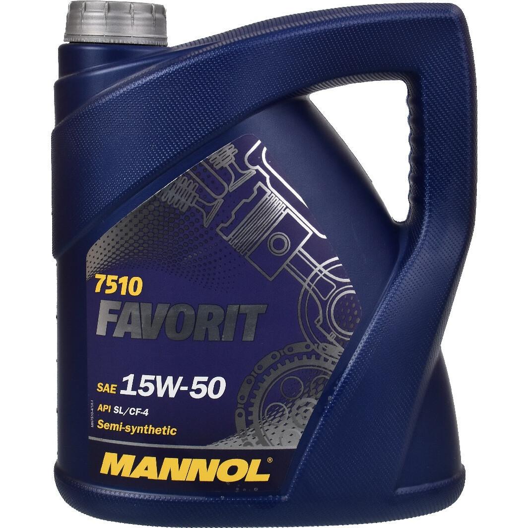 ᐉ Моторное масло автомобильное Mannol FAVORIT 15w-50 4 л (MN7510-4 ...